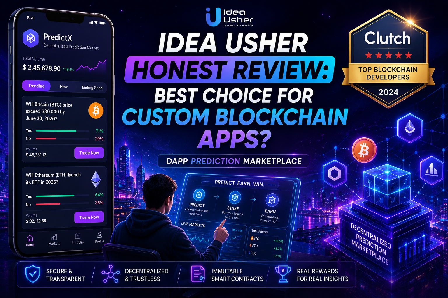 Idea Usher Honest Review Best Choice for Custom Blockchain Apps